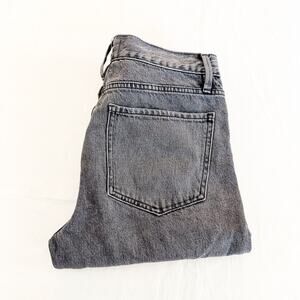 Frame Le Piper LPR252 Gray Charcoal Wash Straight Leg Denim Jeans Size 26